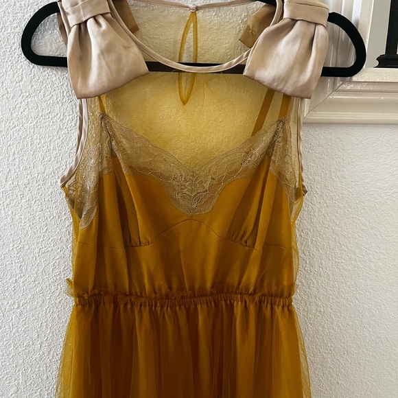 Party cocktail dress bows on shoulder size s - Picture 1 of 4